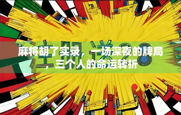 麻将胡了实录,一场深夜的牌局,三个人的命运转折