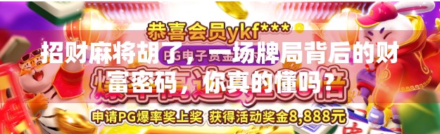 招财麻将胡了，一场牌局背后的财富密码，你真的懂吗？