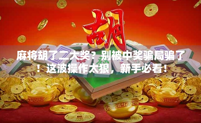 麻将胡了二大奖？别被中奖骗局骗了！这波操作太狠，新手必看！