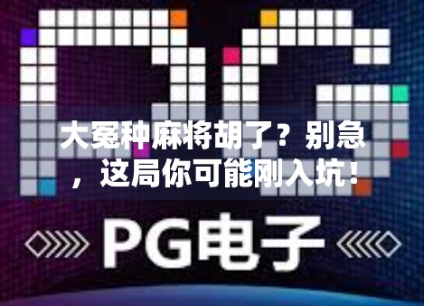 大冤种麻将胡了?别急,这局你可能刚入坑!