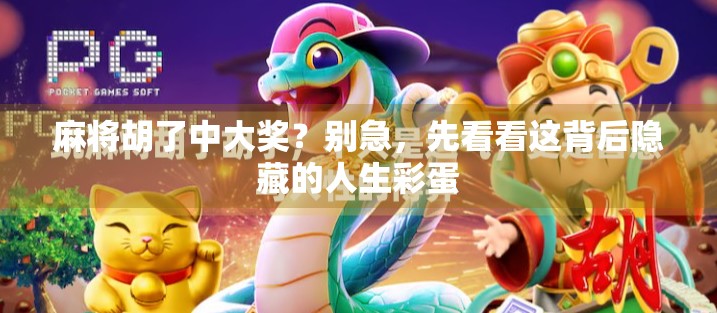 麻将胡了中大奖？别急，先看看这背后隐藏的人生彩蛋