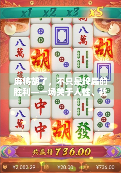 麻将胡了,不只是牌局的胜利—一场关于人性、社交与生活的微型剧场