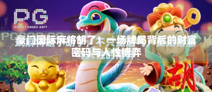 豪门国际麻将胡了！一场牌局背后的财富密码与人性博弈