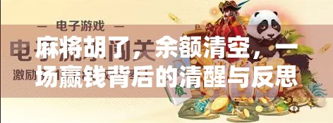 麻将胡了，余额清空，一场赢钱背后的清醒与反思