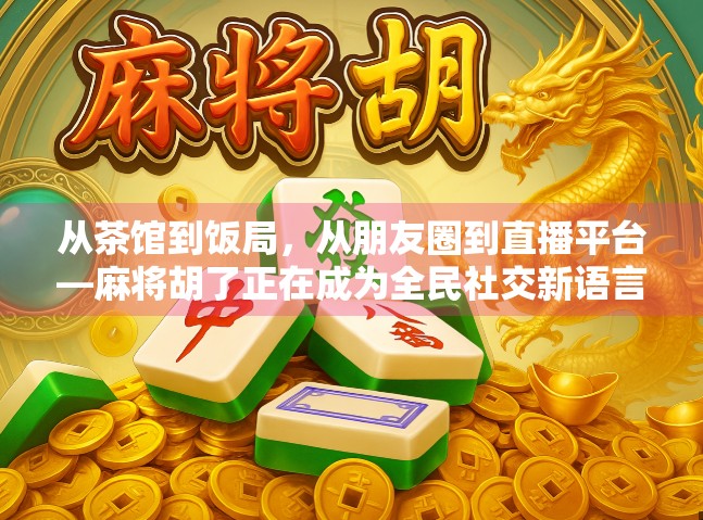 从茶馆到饭局，从朋友圈到直播平台—麻将胡了正在成为全民社交新语言