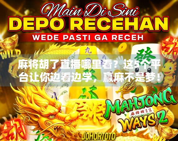 麻将胡了直播哪里看？这5个平台让你边看边学，赢麻不是梦！