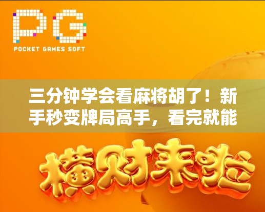 三分钟学会看麻将胡了！新手秒变牌局高手，看完就能用！