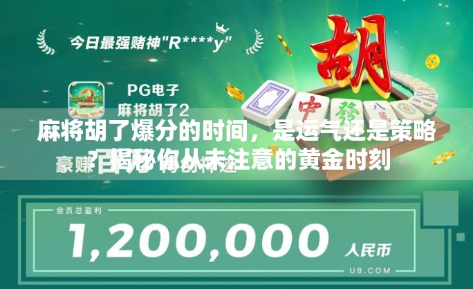 麻将胡了爆分的时间，是运气还是策略？揭秘你从未注意的黄金时刻