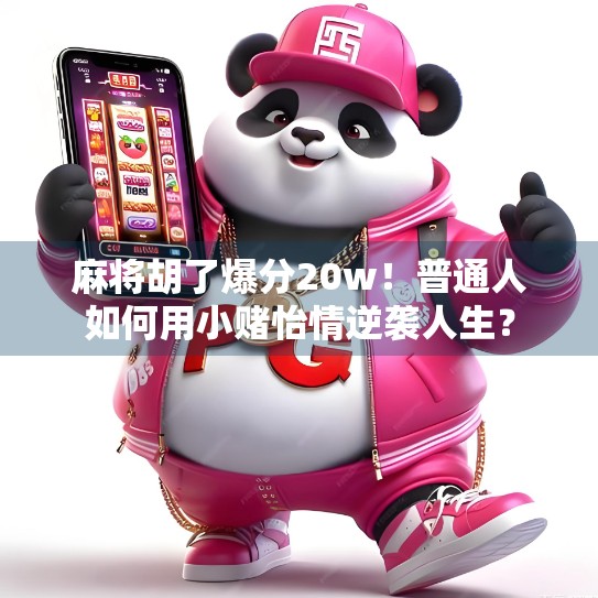 麻将胡了爆分20w!普通人如何用小赌怡情逆袭人生?