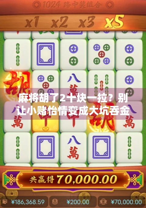 麻将胡了2十块一拉?别让小赌怡情变成大坑吞金!