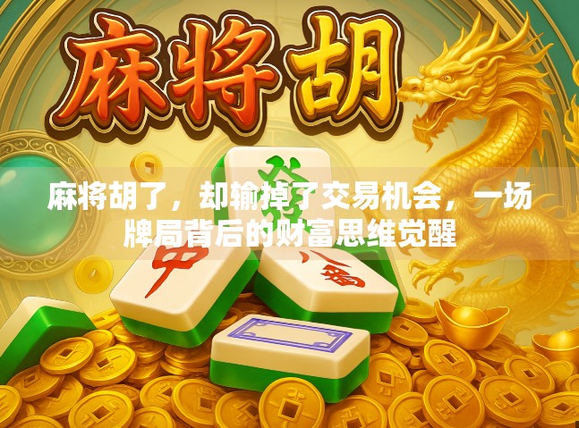 麻将胡了，却输掉了交易机会，一场牌局背后的财富思维觉醒