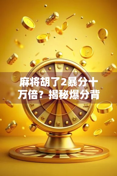 麻将胡了2暴分十万倍？揭秘爆分背后的玄机与陷阱！
