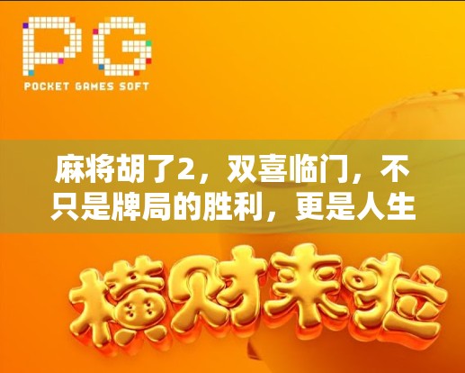 麻将胡了2，双喜临门，不只是牌局的胜利，更是人生的顿悟