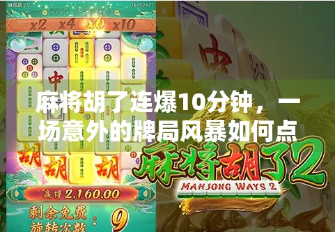 麻将胡了连爆10分钟，一场意外的牌局风暴如何点燃全网狂欢？