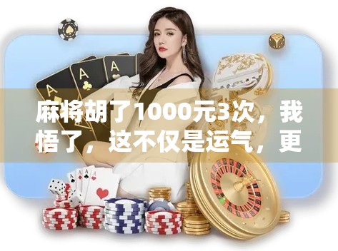 麻将胡了1000元3次，我悟了，这不仅是运气，更是人性的镜子