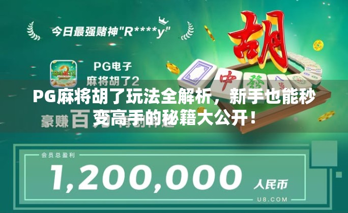 PG麻将胡了玩法全解析，新手也能秒变高手的秘籍大公开！