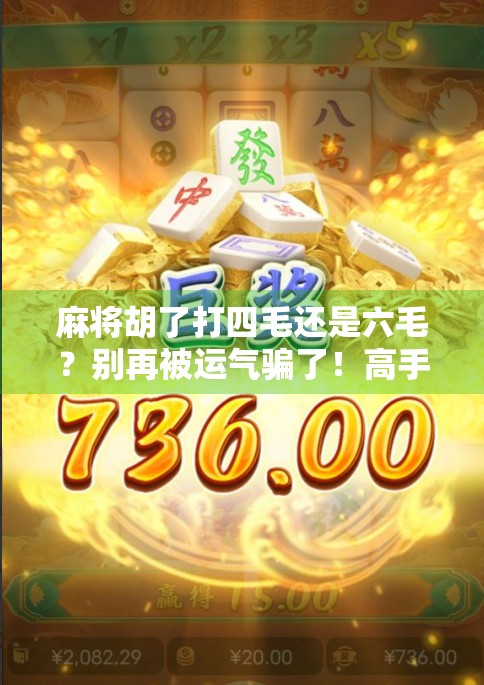 麻将胡了打四毛还是六毛？别再被运气骗了！高手都在用这3个底层逻辑！