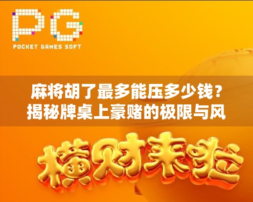 麻将胡了最多能压多少钱？揭秘牌桌上豪赌的极限与风险！