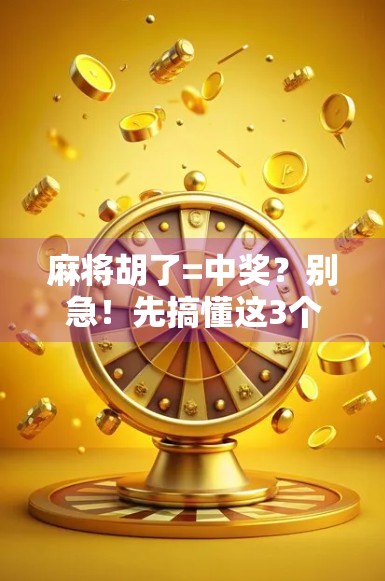 麻将胡了=中奖？别急！先搞懂这3个关键点，否则赢了也白赢！
