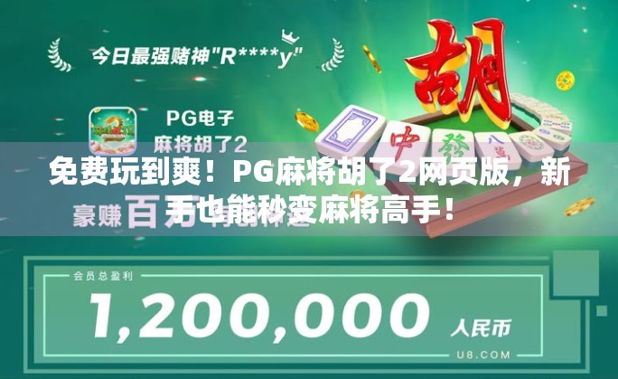 免费玩到爽!PG麻将胡了2网页版,新手也能秒变麻将高手!