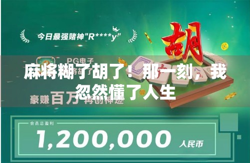 麻将糊了胡了！那一刻，我忽然懂了人生