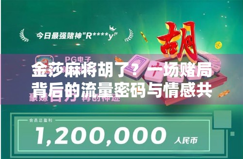 金莎麻将胡了？一场赌局背后的流量密码与情感共鸣